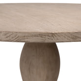 Bardot Light Warm Wash Sealed Finish Dining Table